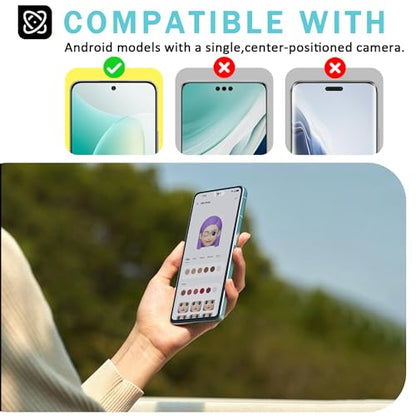 Front Camera Cover Compatible for Android Phones/Pixel/Galaxy/iPad-Silver | Webcam Blocker for Single Front Camera, Privacy Slider Protects Your Phone Security - color: Silver