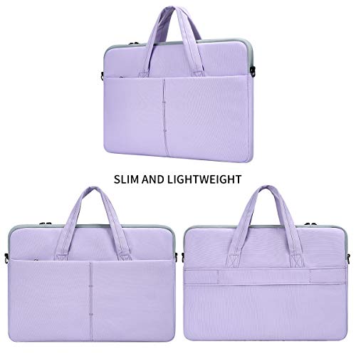 17 17.3 Inch Laptop Sleeve Case for HP 17 Laptop TouchScreen/HP Envy/Pavilion 17, ASUS Dell Acer Lenovo Laptop Case with Shoulder Carrying Bag, Purple - color: Purple, size: 17.3 Inch