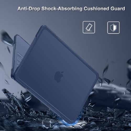 MOSISO Compatible with MacBook Neo Case 13 inch 2026 A3404 A18 Pro Chip | Anti-Crack Cover Protective Hard Shell Case with Shock-Absorbing TPU Bumper, Indigo - color: Indigo