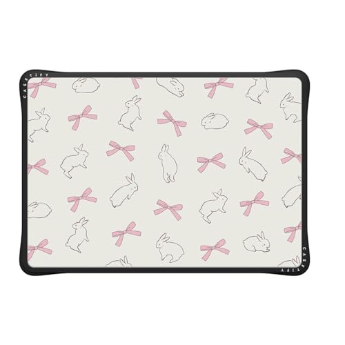 CASETiFY Impact MacBook Air 13" (M1/Intel) Case [Cushioned Impact Corners/Scratch-Resistant/Anti-Slip Grip] - Rabbit Ribbon - Clear Black - color: Rabbit Ribbon, size: MacBook Air 13" (M1 / Intel)