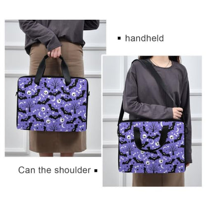 MNSRUU Laptop Bag for 15.6 inch Black Gothic Bats - color: Bats Th0017