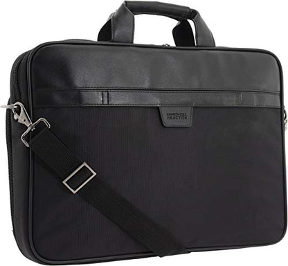 Kenneth Cole Reaction Urban Traveler Slim 18.4" Laptop Sleeve Top Zip Computer Portfolio Bag, Black - style: Briefcase
