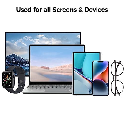 Laptop Screen Cleaner Spray, Jiateums Electronics Touchscreen Mist Cleaning Spray for Monitor Tablet TV Tesla OLED Screen Sunglasses with Refill, Brush & Wipe Tool, Blue - color: blue20ml