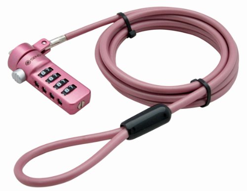 Sendt Pink Notebook/Laptop Combination Lock Security Cable - color: Pink