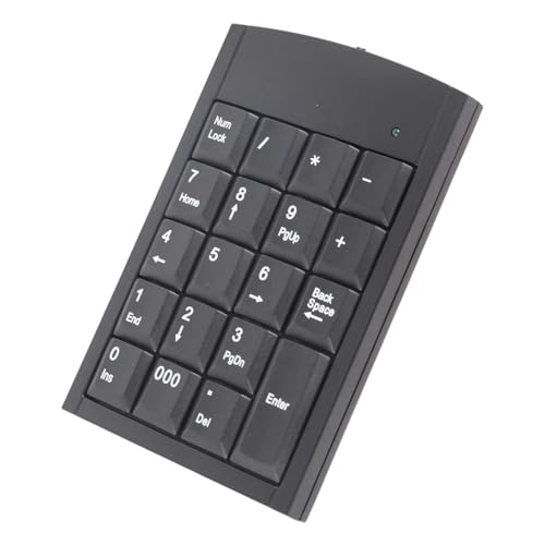 SUNGOOYUE Number Pad Mini USB Numeric Keypad, Portable Ultra Thin 19 Keys Plug and Play Keyboard for Laptop Desktop Computer