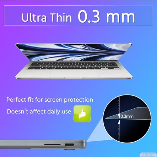 Tempered Glass Screen Protector Compatible with MacBook Neo 13-inch 2026 (Model A3404) Screen Protector [9H Hardness] [No bubbles] [Anti-Fingerprint] - size: MacBook Neo 13”