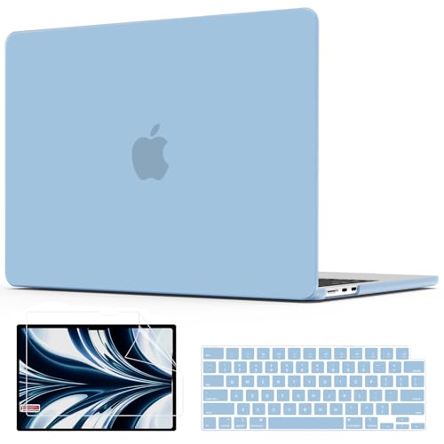 AKIT Compatible with MacBook Air 13 inch Case 2026 2025 2024-2022 M5 M4 M3 M2 Model A3449 A3240 A3113 A2681, Protective Laptop Hard Shell for MacBook Air 13.6" + Keyboard & Screen Cover, Air Blue - color: Air Blue