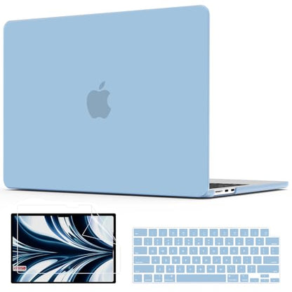 AKIT Compatible with MacBook Air 13 inch Case 2026 2025 2024-2022 M5 M4 M3 M2 Model A3449 A3240 A3113 A2681, Protective Laptop Hard Shell for MacBook Air 13.6" + Keyboard & Screen Cover, Air Blue - color: Air Blue