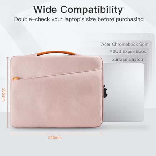 JETech Laptop Sleeve for MacBook Neo (A18 Pro), 13-14Inch MacBook Air/Pro (M1-M5, 2020-2026), Waterproof Bag with Portable Handle and Pocket, Compatible with 13-13.6 Inch Notebook (Rose Gold) | For MacBook Neo A18 Pro, 13-14 inch MacBook Air/Pro (M5-M1, 2