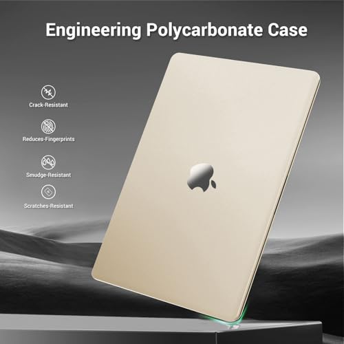 MOSISO Compatible with MacBook Pro 13 inch Case M2 M1, Starlight Clear | Seamlessly Closes Crack-Resistant Hard Shell Case&Keyboard Cover M2 2026-2016 A2338 M1 A2251 A2289 A2159 A1989 A1708 A1706 - color: Starlight Clear