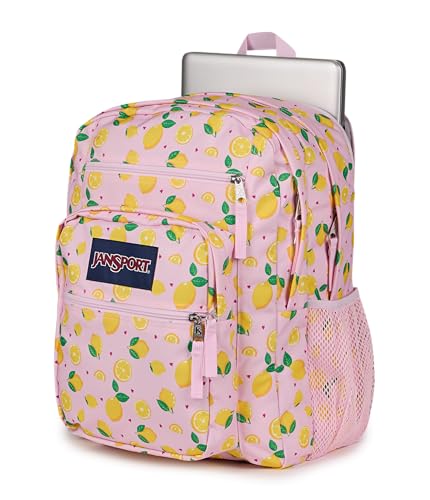 JanSport Laptop Backpack - Computer Bag with 2 Compartments, Ergonomic Shoulder Straps, 15” Laptop Sleeve, Haul Handle - Lemonade Stand - color: Lemonade Stand Pink