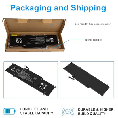 BN03XL Laptop Battery for HP Envy 13 13-BA 13-AR 13-AY 13-ay0xx Envy X360 15 2020 15M-EE 15M-ES 15-ES 15M-EE0013DX 15M-EE0023DX 15m-ee0xxx, HSTNN-OB1O HSTNN-DB9N L73965-271 L76985-271 L77034-005 - size: 10.9*3*0.24inch BN03XL