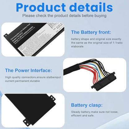 Fancy Buying 15.36V-60Wh L19C4PC0 L19M4PC0 L19C4PC1 L19M4PC1 Laptop Battery Replacement for Lenovo Legion 5P-15IMH05 Legion 5-15IMH05 5-15ARH05 Series 5B10W86192 5B10W86194 5B10W86195 5B10W86196 - size: 9.02*2.56*0.35inch L19C4PC0