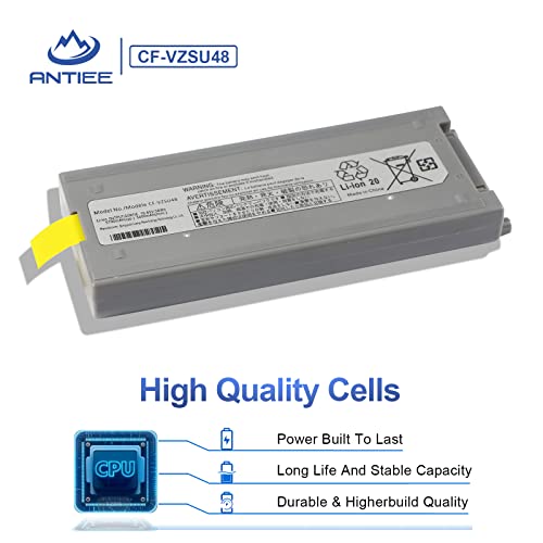CF-VZSU48 Laptop Battery for Panasonic Toughbook CF-19 CF19 MK1 MK2 MK3 MK4 | MK5 MK6 MK7 MK8 Series CF-VZSU48U CF-VZSU28 CF-VZSU48R CF-VZSU50 CF-VZSU58U 10.65V 58Wh - size: 6.1*2.3*0.8inch CF-19