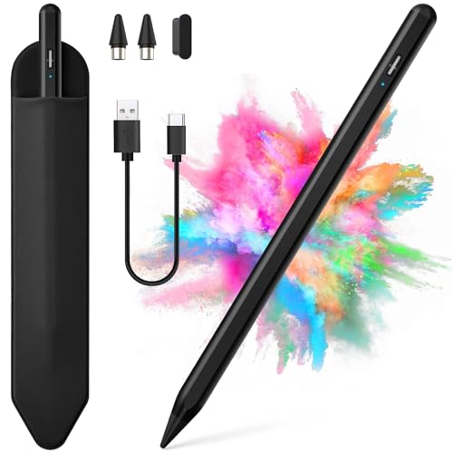COO Universal Active Stylus Pen for iOS, Android & Samsung Touch Screens | Smart Digital Stylus for Lenovo/Vivo/Mi/HUAWEI Tablets, iPhone/Samsung/Pixel Phones for Drawing, Black - color: Black