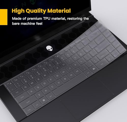 Keyboard Cover for 16" Dell Alienware 16 Area-51 AA16250 Gaming Laptop, Alienware 16 Area-51 Keyboard Skin Protector - TPU - size: AA16250