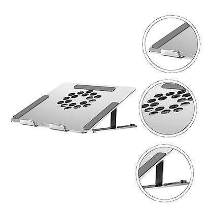 TEHAUX Laptop Cooler with RGB LED Adjustable Height and Angle Quiet Fan for Enhanced Cooling for Use