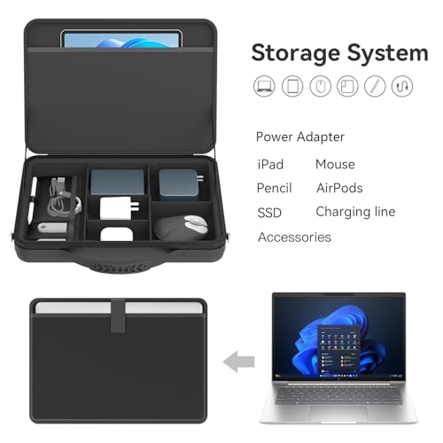 Smatree A385S Hard Protective Sleeve Case with Stand Compatible for 13 inch Microsoft Surface Pro 8/9, DELL Latitude 7320 Detachable, Lenovo Chromebook Duet 5, ASUS Vivobook 13 Slate OLED T3300