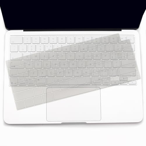 2 Pack Keyboard Cover for 2026 MacBook Neo 13" (Touch ID) & MacBook Pro 14"/16" M5-M1 Pro/Max, M5-M2 & MacBook Air 13"/15" M5-M1, Keyboard Protective Skin US Layout-TPU - color: GreyTPU+TPU