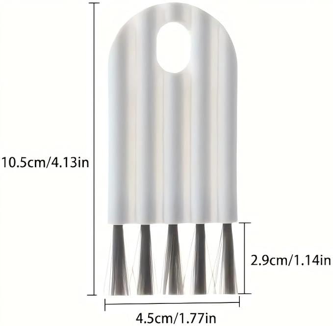 6Pcs Mini Keyboard Compute Cleaning Brush, Multifunctional Gap Cleaning Tool with Soft Bristles for Keyboard, Cup Lid, Window Track, Kitchen Appliances, Small Spaces, (White)