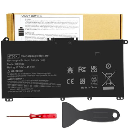 HT03XL L11119-855 HTO3XL Laptop Battery for HP Pavilion 17-CA 17-BY 15-DA 15-DB 15-DW 15-DY 14-CE 14-CF 14-DF 14M-DH0003DX 14M-DH1003DX L11421-542 L11421-2C2 HSTNN-UB7J HSTNN-DB8R HT03041XL LPD1071 - size: 7.32*3.54*0.24inch HT03XL