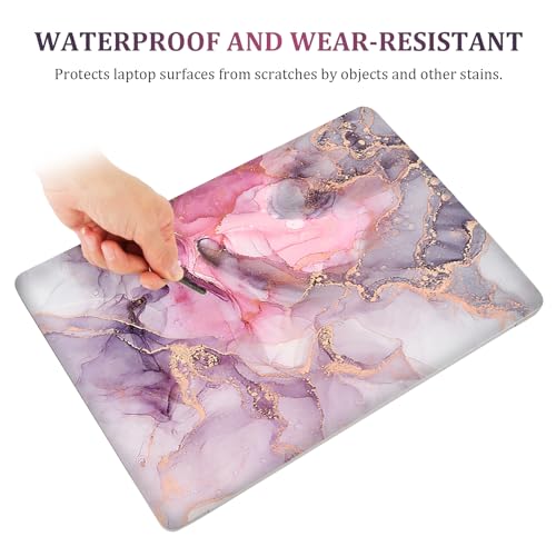 Laptop Notebook Skin Sticker Cover Decal, 12 13 13.3 14 15 15.4 15.6 inch Laptop Vinyl Skin Sticker Cover Art Protector Decal Universal, Pink Marble - color: Pink Marble