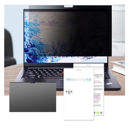 Magnetic Laptop Privacy Screen Ultra Thin 0.4mm Removable Anti Glare Protector 13.3-16 Inch (Color : 0.4mm, Size : 16in/350x228mm) - size: 16in/350x228mm