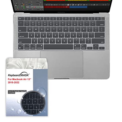 KeyboardMask Matte Keyboard Cover Compatible with 2021 Apple Magic Keyboard, 0.12mm Ultra Thin Wipeable Anti-Dust Protector (MacBook Air 13" 2018-2020) - size: Macbook Air 13" 2018-2020