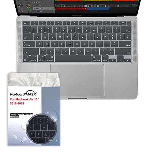 KeyboardMask Matte Keyboard Cover Compatible with 2021 Apple Magic Keyboard, 0.12mm Ultra Thin Wipeable Anti-Dust Protector (MacBook Air 13" 2018-2020) - size: Macbook Air 13" 2018-2020