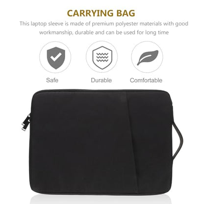 PRETYZOOM Shockproof 15.6 Inch Laptop Bag and Tablet Carrying Case for Men and Women, Sturdy Protective Sleeve with Handle, Anti-Scratch Computer Briefcase for Travel and Office Use in Deep
