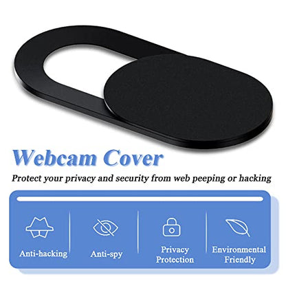 50 Pieces Webcam Cover Slider, 0.027-Inch Ultra Thin Web Camera Protective Privacy Covering Slide Stickers for Computer, Laptop, MacBook Pro/Air, iPhone, Tablet, PC, iPad, iMac