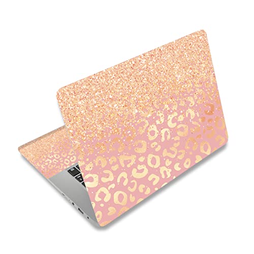 DINKY Laptop Skin Sticker Decal, 12" 13" 13.3" 14" 15" 15.4" 15.6 inch Laptop Universal Reusable Vinyl Skin Stickers Cover Art Decal Notebook PC Personalized Protector-Leopard Print - color: Leopard Print