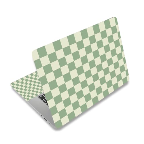 12 12.1 13 13.3 14 15 15.4 15.6 in Skin Laptop Sticker Decal, Netbook Skins for Notebook PC, Universal Vinyl Laptop Decor Cover for Women, Waterproof Art Protector Easy to Apply I Green Checkered - color: Green Checkered