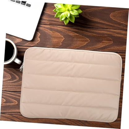 NUOBESTY Laptop Sleeve Water-Resistant Polyester Multiple Compartments for Organized Storage Stylish Design for Travel Office and School