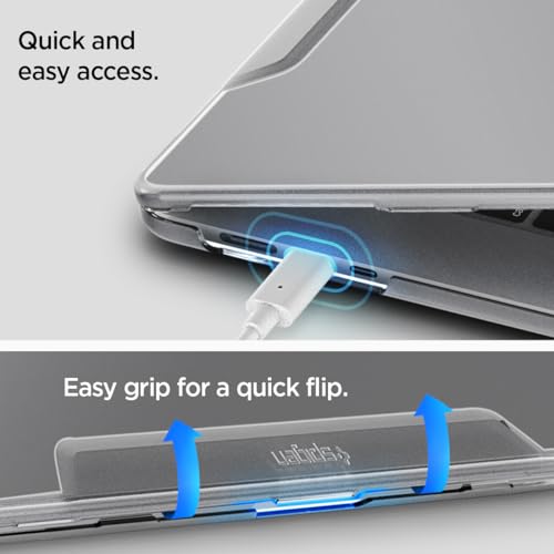 Spigen for MacBook Air 15 inch Case M5 (2026), MacBook Air 15 inch M4/M3/M2 (2025-2022), Thin Fit, Air Skin Transparent Protective Hard Shell Case Cover, A3448 A3241 A3114 A2941, Crystal Clear - color: Crystal Clear, size: MacBook Air 15" M5/M4/M3/M2 (202