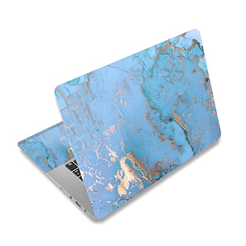 Laptop Stickers Decal,12 13 14 15 15.6 inches Netbook Laptop Skin Sticker Reusable Protector Cover Case for Toshiba Hp Samsung Dell Apple Acer Leonovo Sony Asus Laptop Notebook (Blue Marble) - color: Blue Marble