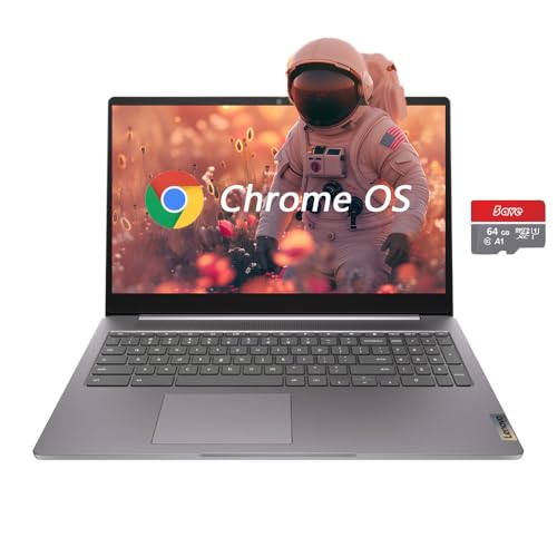 Lenovo 15.6" FHD Chromebook, IdeaPad 3i Laptop, Intel Celeron N4500, 4GB RAM, 128GB Storage(64GB eMMC + 5ave 64GB Flash Memory), Webcam, HDMI, Bluetooth, Chrome OS, Arctic Grey (Renewed) - style: Windows 11 Home