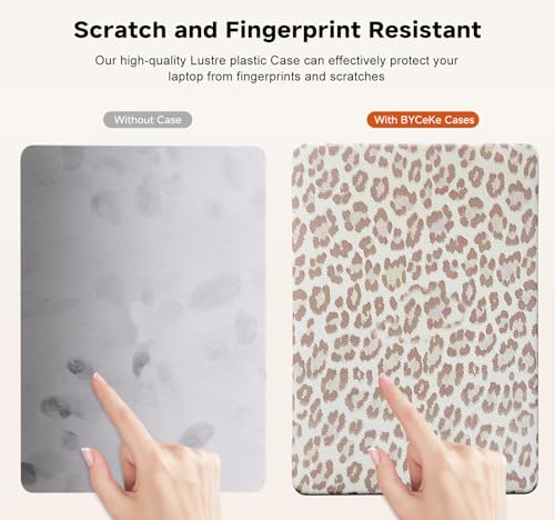 for MacBook Neo Case 13-inch 2026 A3404, White Leopard Print | Textured Cheetah Leather Laptop Cover with Logo Cutout, Slim Two-Piece Snap On Shell Includes Matching Keyboard Cover - color: Leopard White