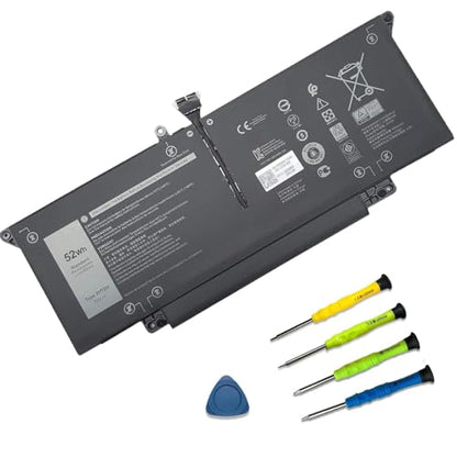 52Wh JHT2H Laptop Battery for Dell Latitude 7310 7410 Series | 7.6V 6500mAh; Other Compatible Laptops: Dell Latitude 7410 Chromebook Enterprise; 04V5X2 0HRGYV Y7HR3 0WY9MP - size: 9.8*3.8*1.7 inches JHT2H