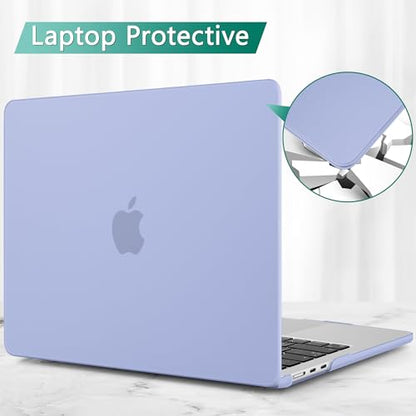 May Chen Case for MacBook Air 13/13.6-inch (M5/M4/M3/M2, 2022-2026 Models A3449 A3240 A3113 A2681), Lightweight | Closes Seamlessly | Ideal for Work Hard Shell Case, Airy Blue A+ - color: Airy Blue A+
