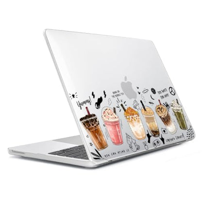 Compatible with MacBook Neo Case 13 inch 2026 Release A3404 with A18 Pro Chip, Anti-Crack & Scratch Protective Hard Shell Case & Keyboard Cover & Screen Protector & Webcam Cover, Boba Tea - color: Boba Tea