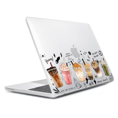 Compatible with MacBook Neo Case 13 inch 2026 Release A3404 with A18 Pro Chip, Anti-Crack & Scratch Protective Hard Shell Case & Keyboard Cover & Screen Protector & Webcam Cover, Boba Tea - color: Boba Tea