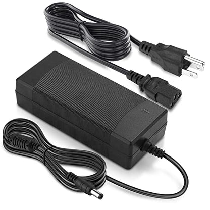 Facmogu 3 Prong 12V 5A 60W AC to DC Power Supply Adapter with 9.84ft / 3m Long Cable, 5.5x2.1mm & 2.5mm Plug, AC 100-240V to DC 12V Switching Transformer Converter for LED Strip LCD Screen - size: 12V 5A (3 Prong Plug)