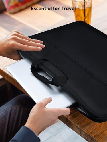 UPERFECT Laptop Sleeve 24-inch for Laptop/Portable Monitor/Notebook/Tablet with Large Capacity Side Pockets & Durable Handle-Waterproof/Shockproof-Padded Compartments-Zippered Accessory Storage - size: 24"