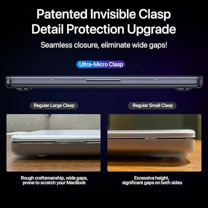 Soonjet for MacBook Pro 16 inch Case M5 M4 M3 M2 M1 Pro/Max 2026-2021 Cover | 100% Color Match, Space Gray Clear Matte, Protective Laptop Hard Shell, Anti Fingerprint, Scratch Resistant, Ultra Thin Slim - color: Space Gray Clear