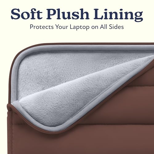 Vandel The Original Puffy Laptop Sleeve Case, 13-14 inch Laptop Sleeve Bag | Compatible with MacBook Air/Pro 13/Pro 14/iPad Pro 12.9, HP Dell ASUS Computer Case Bag Cover, Stylish Aesthetic Design - color: c. Chocolate, size: 13-14 Inch