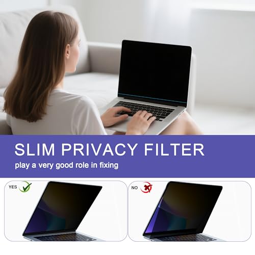 360° Privacy Screen Protector Compatible for 2026 MacBook Neo 13'' | A18 Pro Chip A3404;Anti Fingerprint/Anti Blue Light/Anti Glare - color: 2026 MacBook Neo 13 inch A18 Pro