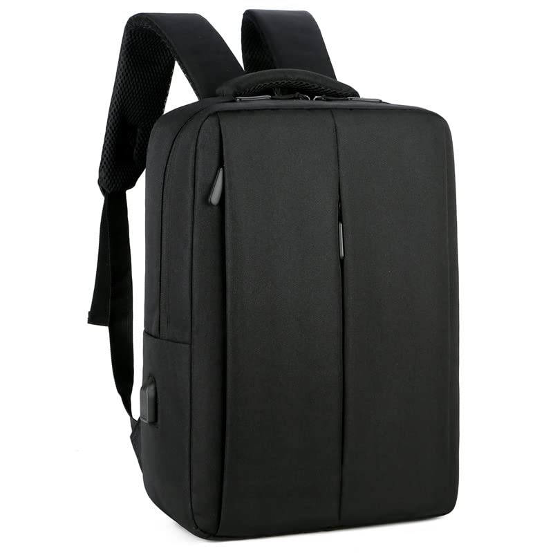 Travel Laptop Backpack Business Laptop Backpack with USB Charging Port (Black) - color: Black Out