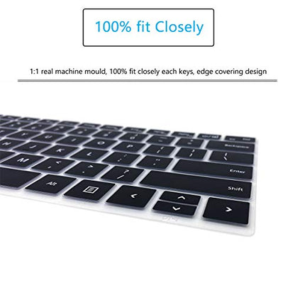 Keyboard Cover for Microsoft Surface Book 3/Surface Book 2 13.5" 15", Surface Laptop 5/4 /3 13.5" 15", Surface Laptop Protective Cover Skin -Black - color: Black