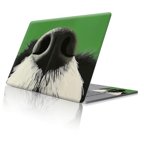 Reusable Universal Laptop Skin Sticker, Cut to Fit for 11.6–15.6 Inch Laptops, Waterproof Protective Film, No-Residue - Dog's Nose - color: Dog's Nose